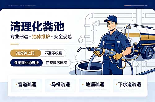 岗侨清理化粪池